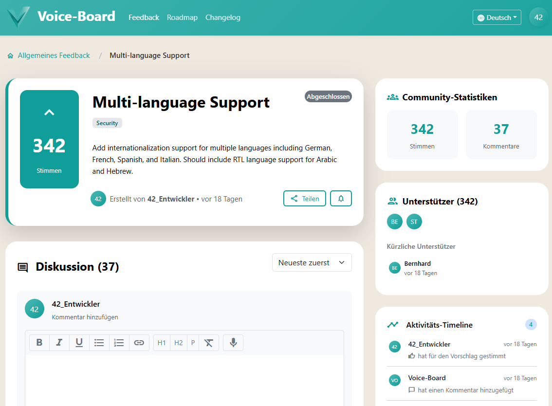 Collect customer feedback with Voice-Board